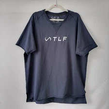 TLF Take Life Further Mens Blue Round Neck Short Sleeve Pullover T-Shirt Size XL