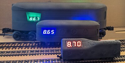 O Scale 3 Rail Track Voltage Displaying Car, shows where the track is dirty!