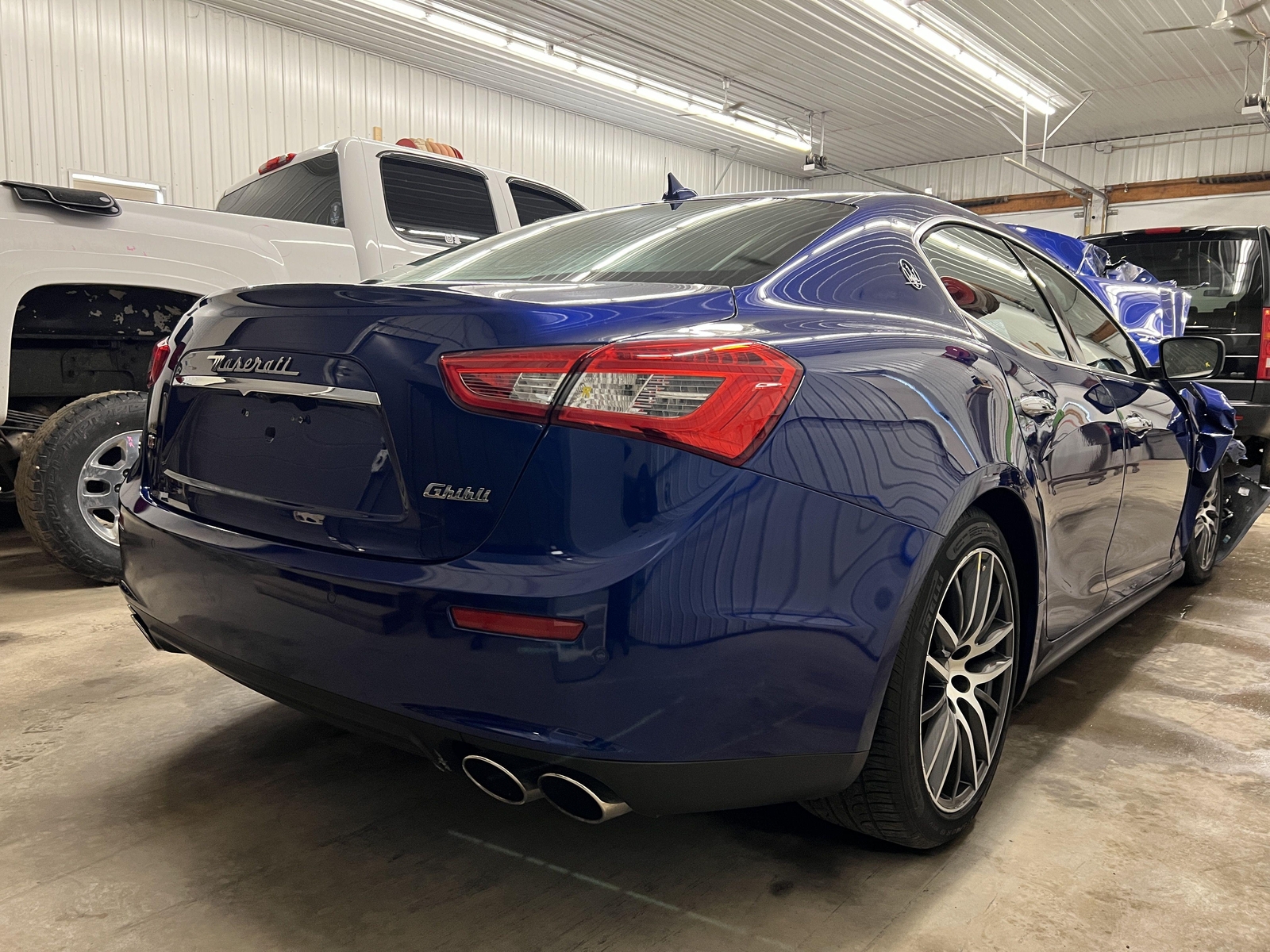 2014-2023 MASERATI GHIBLI TRUNK LID PAINT CODE 406C BLUE EMOZIONE
