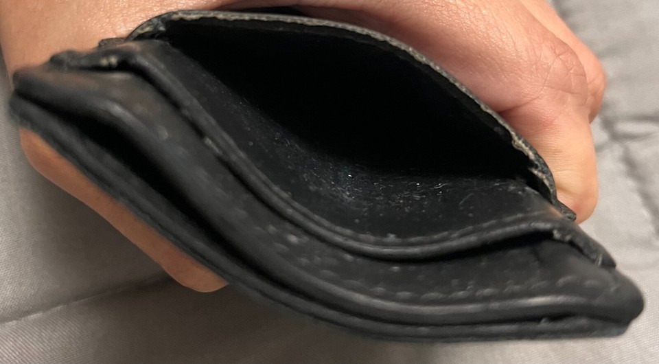 Louis Vuitton Mens Black/Grey Damier Money Clip Wallet N63217 eBay