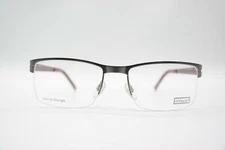 Inface IF8337 Silver Red Half-Frame Glasses Eyeglass Frame New