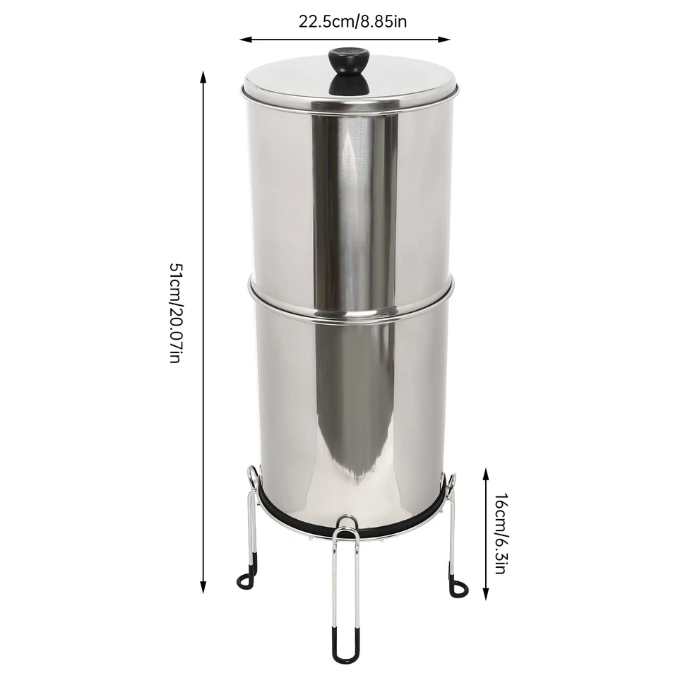 Waterdrop Gravity-fed Water Filter System, with 2 Filters, 2.25G Stainless-Steel - Image 4 of 4