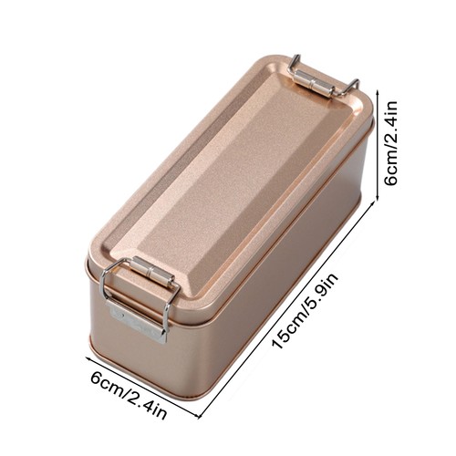 Retro Metal Cookie Tin Box Candy Tinplate Box Home Kitchen Organizer Case Box - Picture 4 of 14