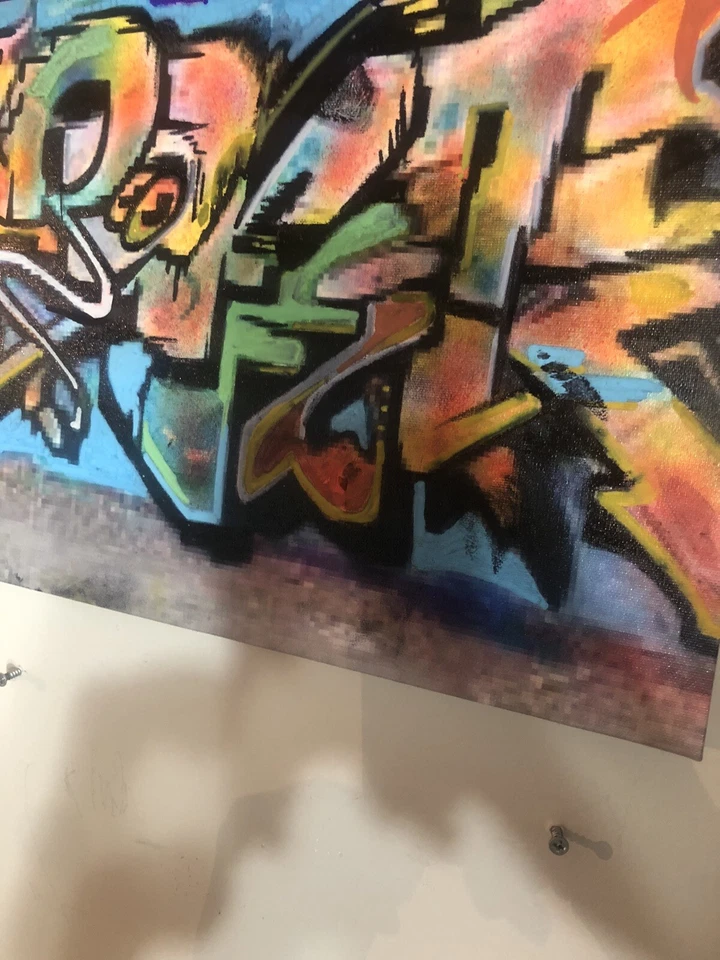 graffiti canvas art By RIME. MSK SIGNED DATED ! 11x14 - Image 3 of 4