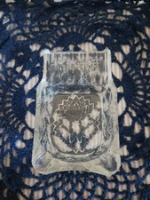 vintage lead crystal ashtray