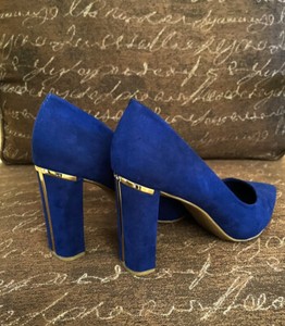 cobalt block heels