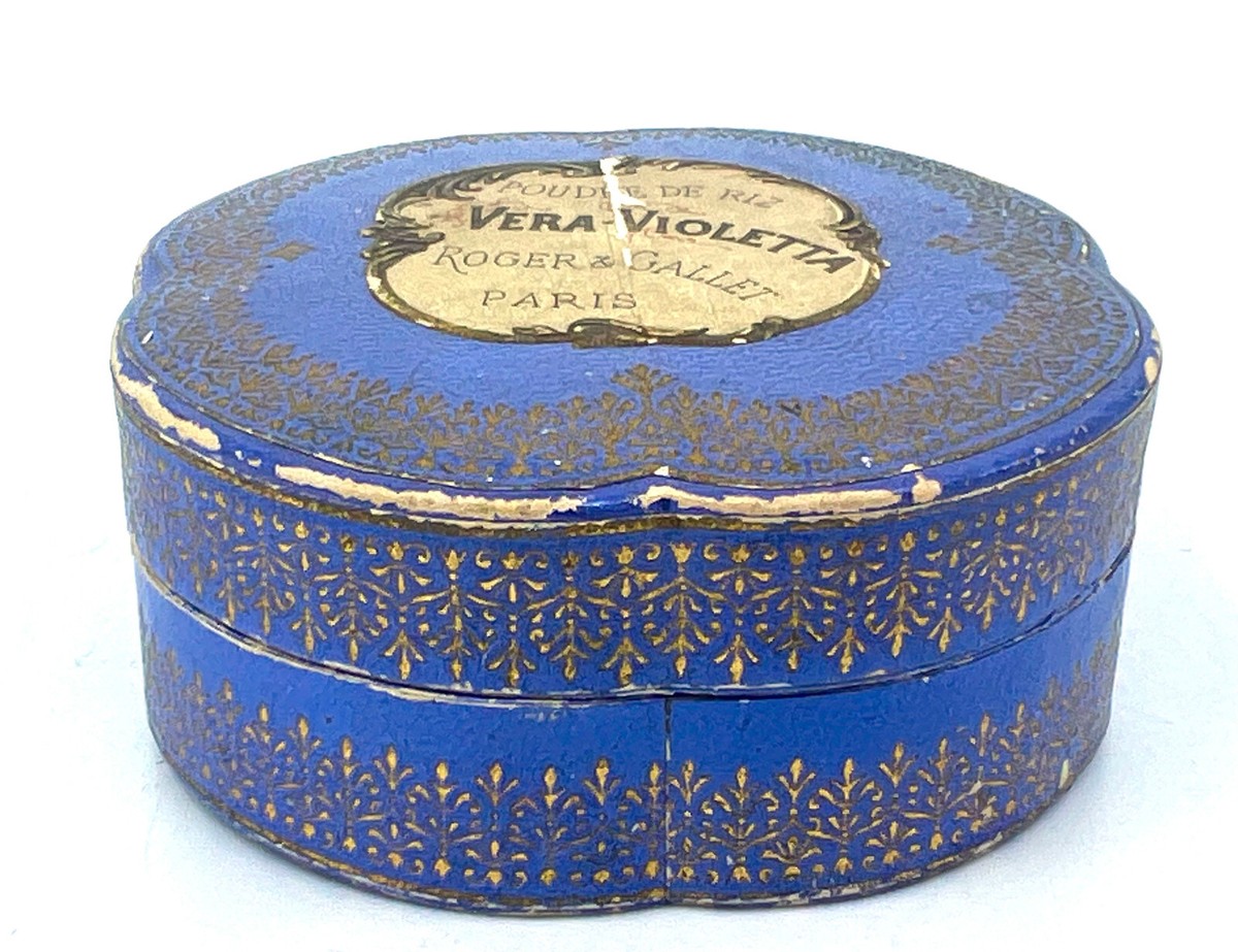 Rogers and Gallet Antique Powder Riz Box 1901 Vera Violetta empty