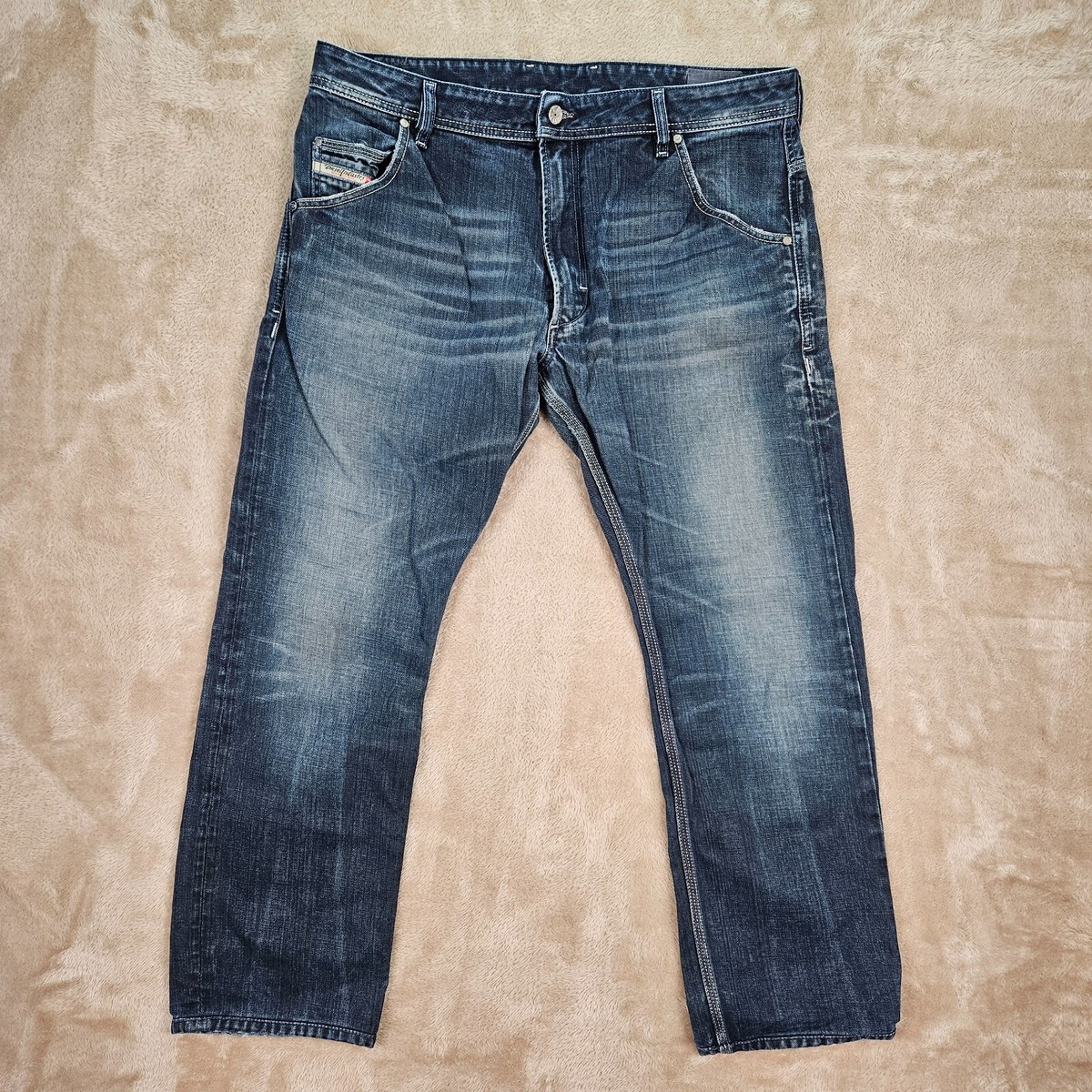 Diesel Jeans Blue Eyecons 2012-1 Edition Distress Denim Men