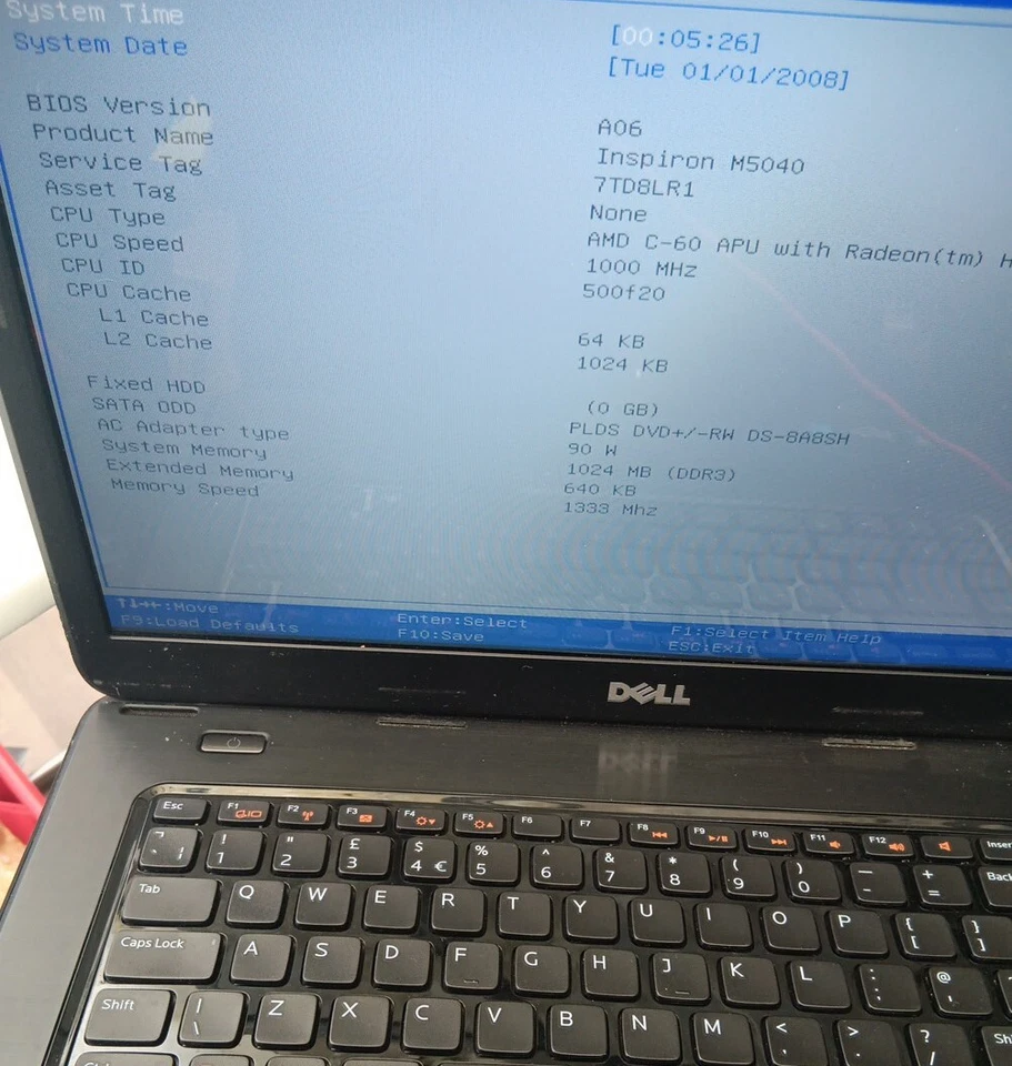 Dell Inspiron M5040 15.6"  LAPTOP AMD C-60 APU . Spares Or Repair.  Pls Read #21 - Image 2 of 4