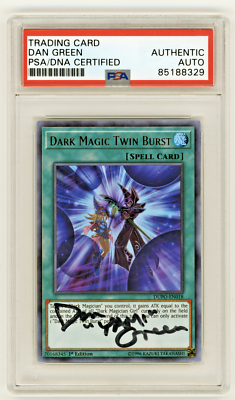 PSA Signed Dan Green Dark Magic Twin Burst Ultra Rare DUPO-EN018