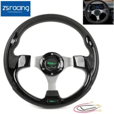 Black 13" 320mm Steering Wheel Universal Drifting Racing Sport Lightweight
