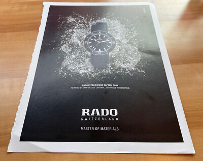 RADO Watch HYPERCHROME CAPTAIN COOK Print Ad 2018 2019 Inspired By