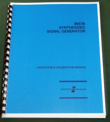 HP 8657B Operation & Calibration Manual: Comb Bound & Protective Covers