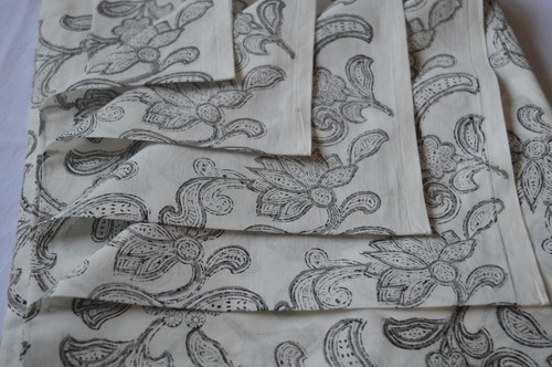 Indian Hand-Block Print Floral 100% Cotton Fabric 10 Yard New Print_1432 - Picture 9 of 13