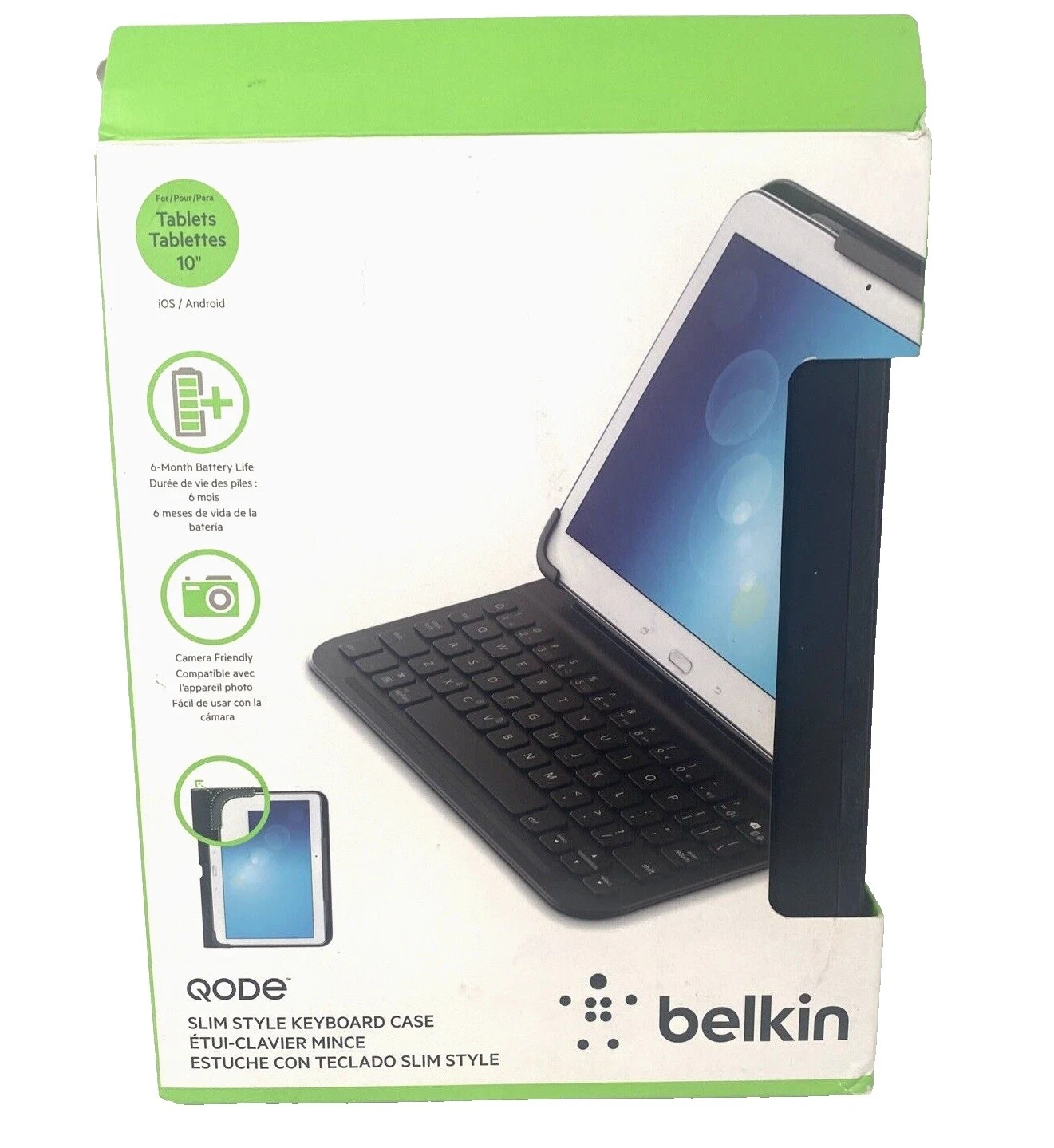 Lector de libros electrónicos y Tablet Belkin Estuches, Fundas y teclado Folios Para Universal Samsung Galaxy Tab 3