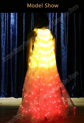 5 Modes LED Isis Wing Colorful Belly Dance Wing Led Accessory 360 Angel Sticks - Picture 16 of 18