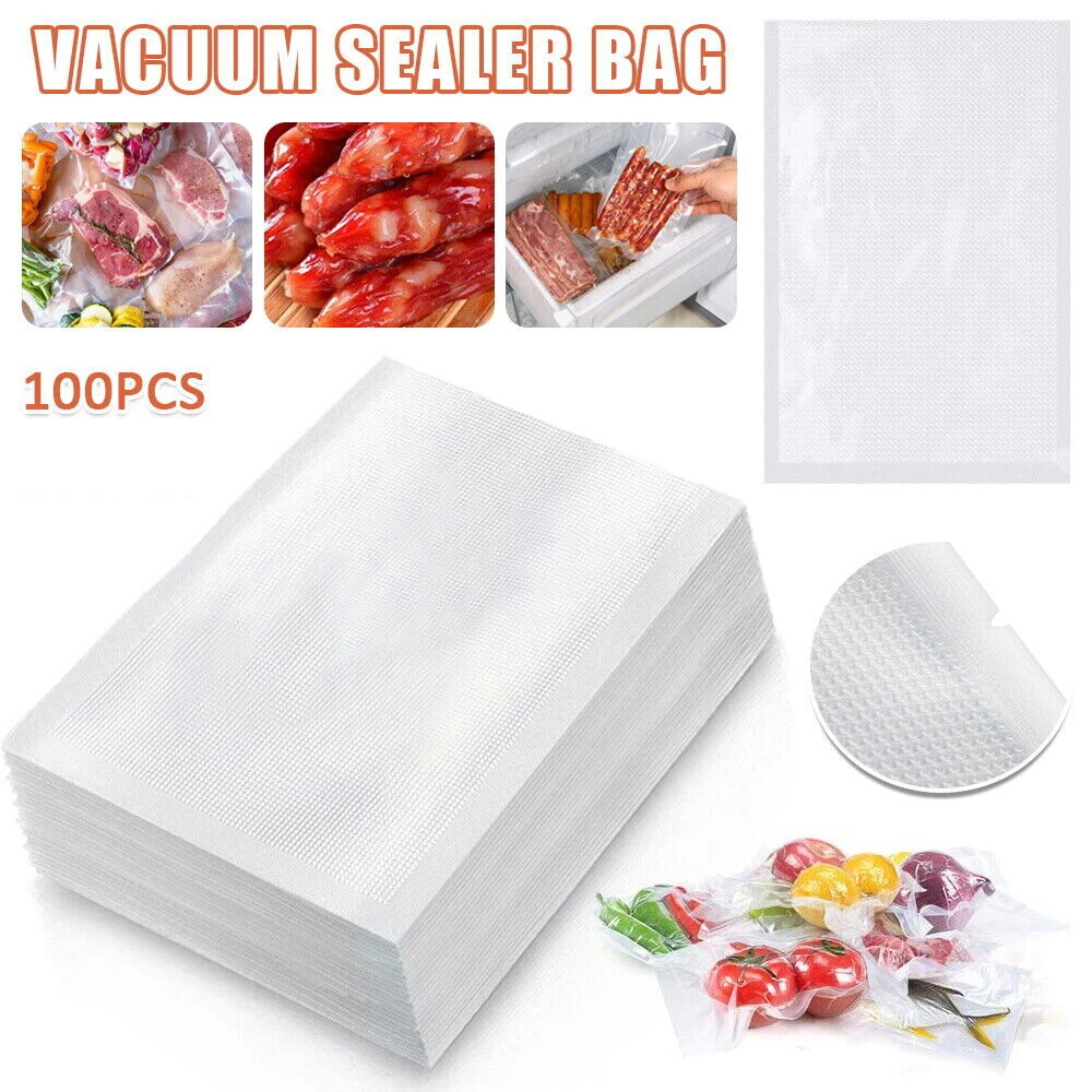 100PCS Vacuum Sealer Food Storage Bags Vacum Sealer Dry Wet Pack