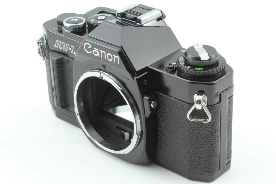"EX+5" Canon AV-1 35mm SLR Film Camera Black Body Only  From Japan - Image 2 of 4