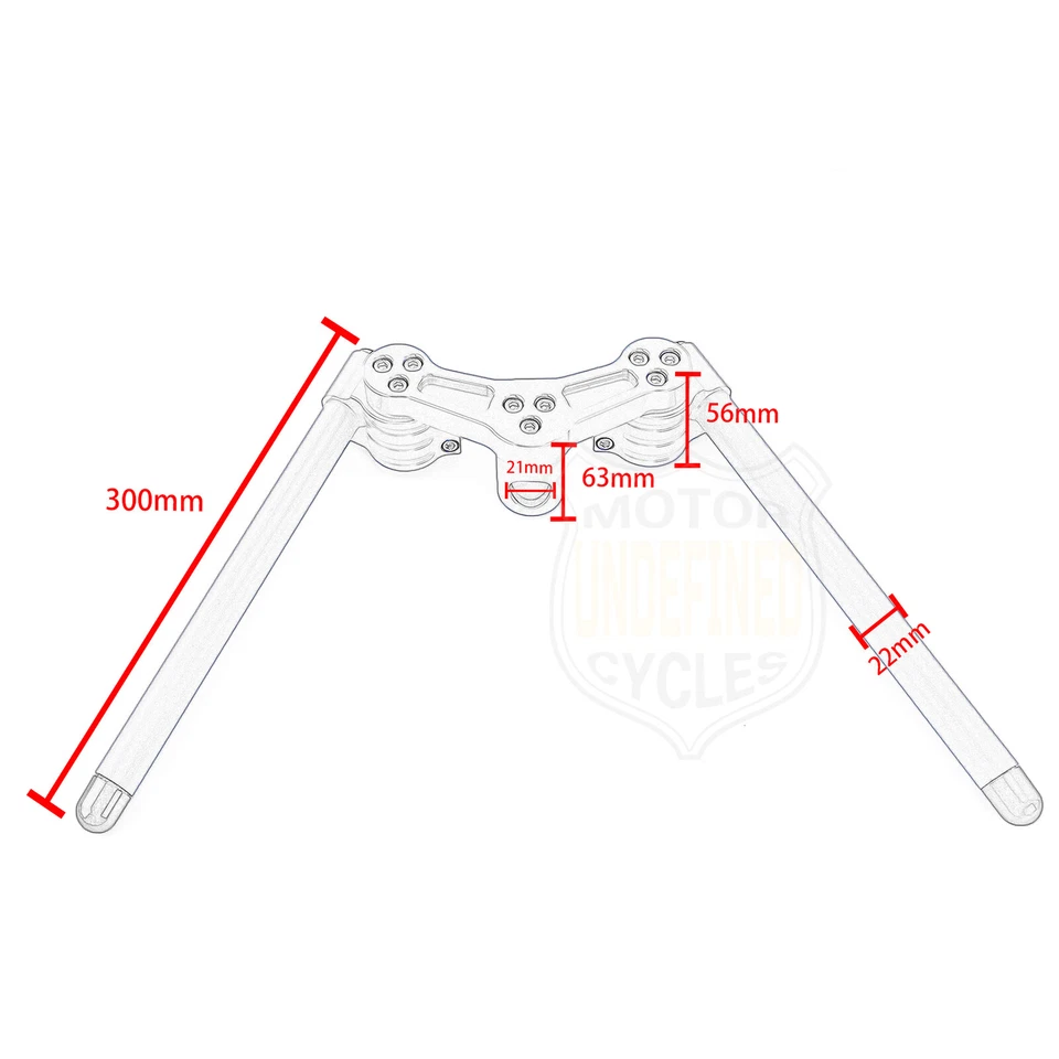 For Honda Ruckus 50 Zoomer NPS50 Scooter Handlebars Handle Bars Kit Modified US - Image 3 of 4