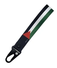 Palestine, Palestenian Flag, Wrist Lanyard Key Chain, KeyFlags