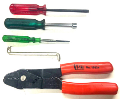 ASSORTED LOT of VACO TOOLS NUT DRIVER, WIRE CRIMPER & SCREWDRIVERS
