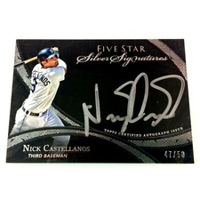 Nick Castellanos 2014 Topps Five Star Silver Signature Autograph Rookie 47/50