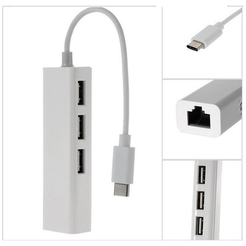USB Type C to Ethernet RJ45 Network LAN Adapter Converter Y Hub For PC J7G3 - Picture 5 of 12
