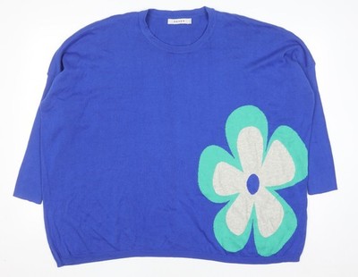 Damenpullover UK-Größe Einheitsgröße Haven Blau