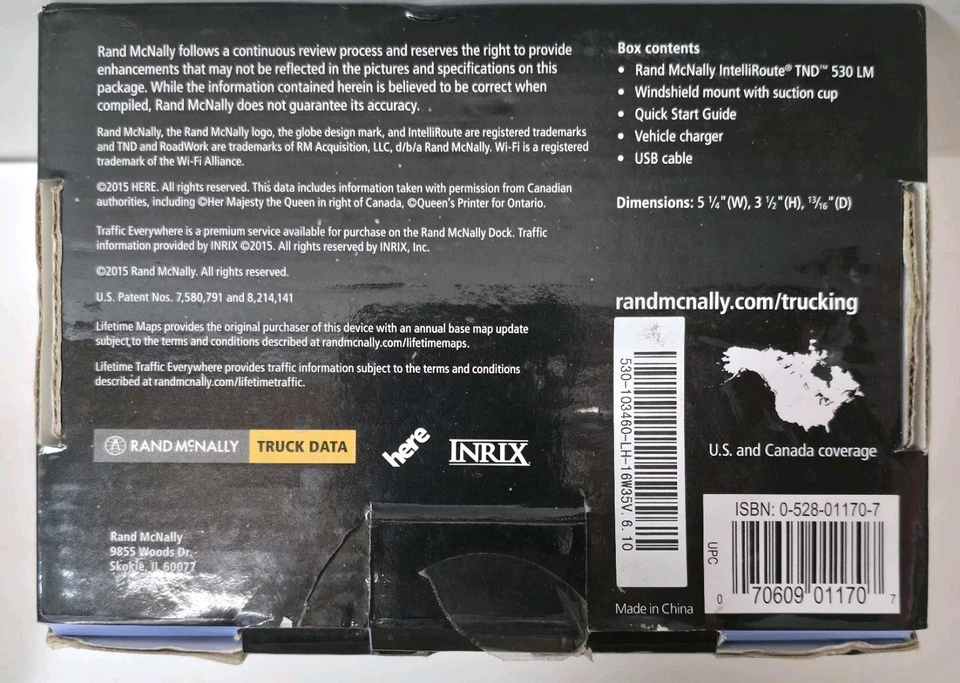 Rand Mcnally IntelliRoute TND 530LM Truck GPS - Image 3 of 4