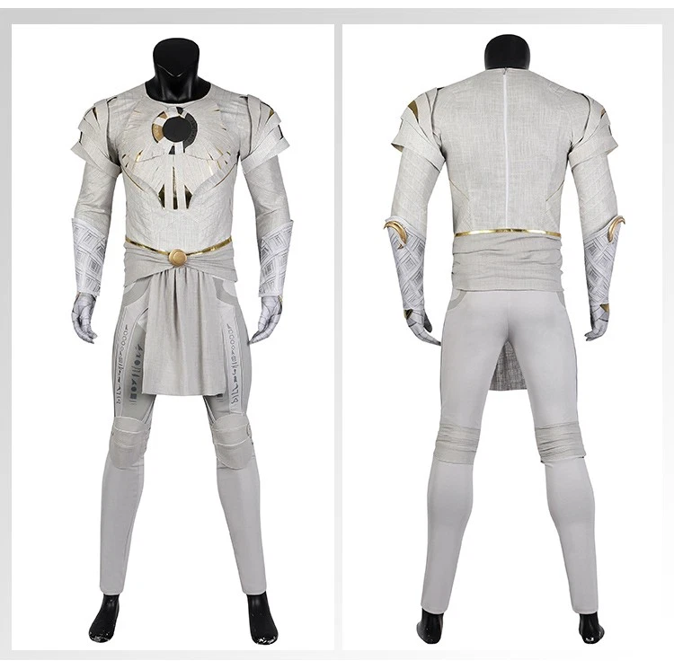 New Moon Knight Marc Spector Cosplay Costume Halloween Jumpsuit Outfit Uniform - Image 3 of 4