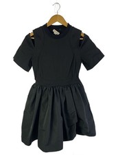 Alexander McQueen Hybrid Mini Dress Black Solid Polyester Size 40