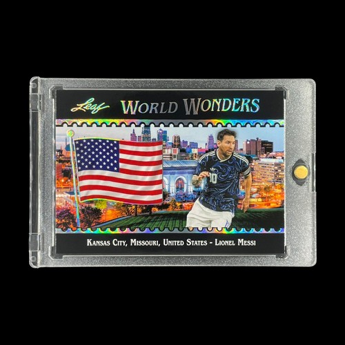 LIONEL MESSI SILVER HOLO 2026 Leaf Soccer World Wonders Exclusive SP - Argentina