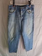 Carhartt B17 Jeans Mens 38x30 Blue Light Wash Relaxed Fit Denim USA Made Pants