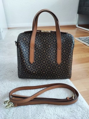 FOSSIL Sydney Satchel Multi Brown Tasche Handtasche Umhängetasche Neuwertig
