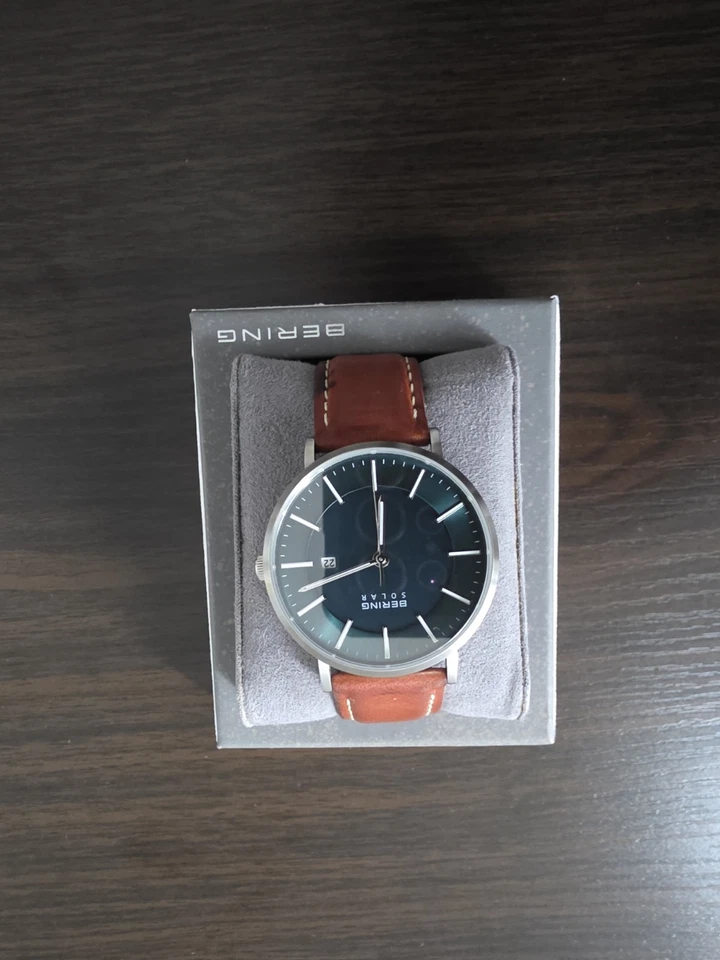 BERING analog Solar 39mm mit Leder-Armband 15439-508 - Bild 2 von 4