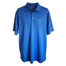 Nike Disney XL Golf Mens Blue Polo Shirt Mickey Mouse Embroidered Dri-Fit