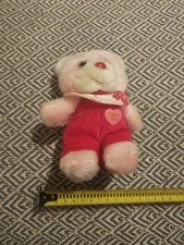 Vintage Stuffed Animal Plush Valentines Day I Love You Bear