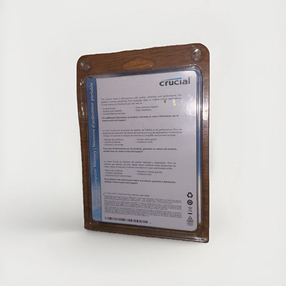 Crucial PC2-6400 2 GB SODIMM DDR2 SDRAM Memory (CT25664AC800) - Image 2 of 2