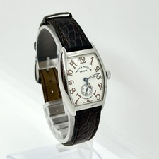 FRANCK MULLER Watch GENEVE Casablanca Manual Winding SS Leather White Working
