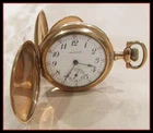 1912 ANTIQUE 114 YEARS OLD AMERICAN WALTHAM 15 JEWELS GOLD FILLED POCKET WATCH