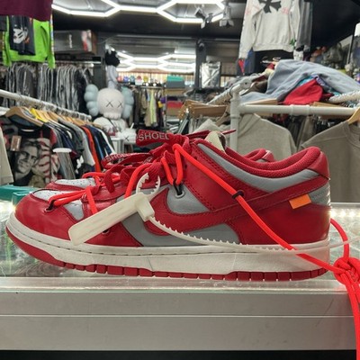 Size 7.5 - Nike Dunk Low x OFF-WHITE University Red 2019