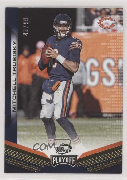 2019 Panini Playoff 1st Down 46/99 Mitchell Trubisky #121 7m3