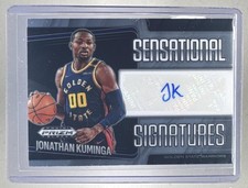 Jonathan Kuminga 2024 Panini Prizm Black #SS-KUM Sensational Signatures Auto