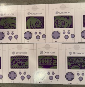 Limited Run Games Sega Dreamcast Trading Card VMU Subset Lot of 11 Cards LRG