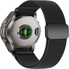26mm Nylon Watch Band for Garmin Fenix 8 51mm Magnetic Strap for Instinct 3