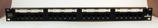 Leviton 24 Port Patch Panel w/ Cable Manament Bar Cat 5e/Gigamax 5e 1U