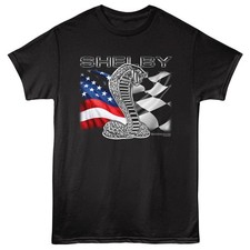 Carroll Shelby T-Shirt Ford Mustang CHROME SNAKE Official New Black Cotton