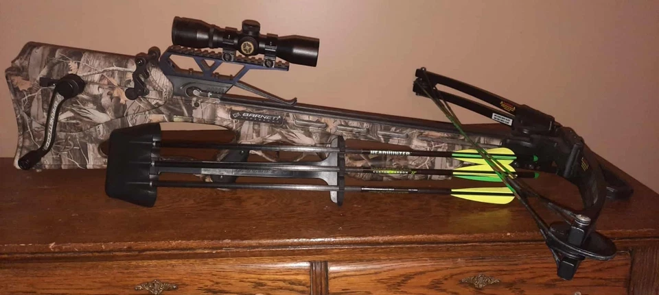 Ballesta Barnett Quad 400 Pickup SOLO con mira telescópica y 3 flechas de carbono Headhunter de 22 pulgadas Foto 3 de 4