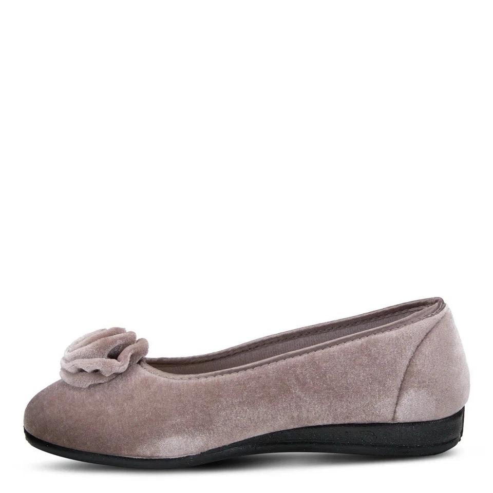 Flexus by Spring Step Textile Slippers Roseloud NWOB Lt Gray US Sz 9 - Image 3 of 4