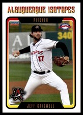 2024 Jeff Criswell Choice Rookie Minor League Card Albuquerque Isotopes. rookie card picture